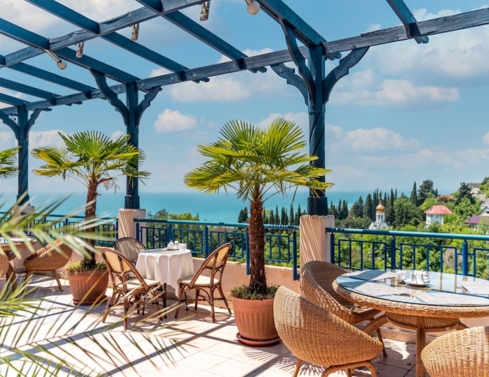 Терраса - Комплекс ODISSEYA Wellness Resort / Одиссея Велнес Резорт